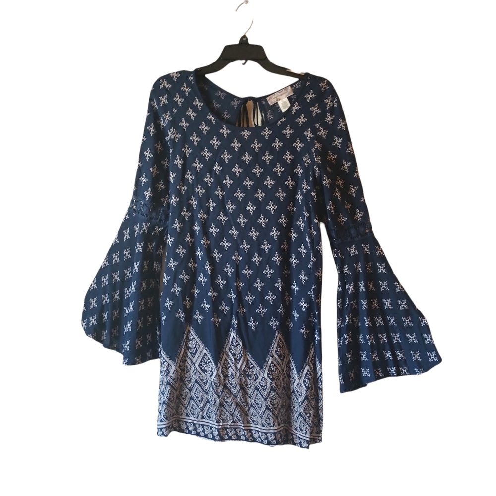 Band of Gypsies long bell sleeve Tunic mini dress M
